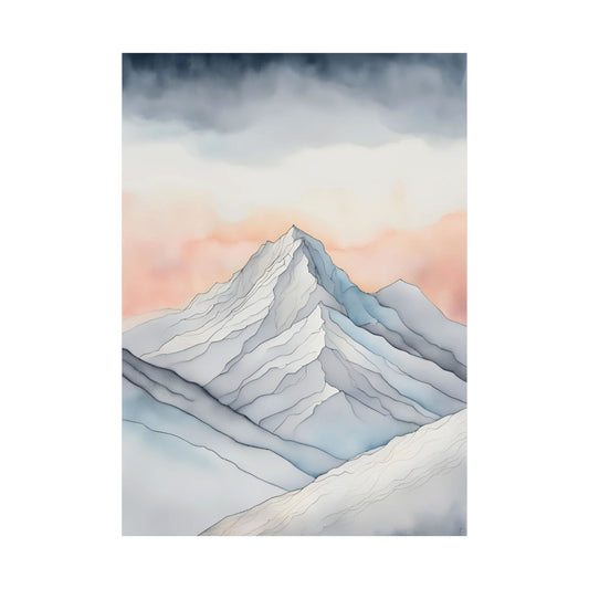 January Mountains – 20x28 Inch Fine Art Print