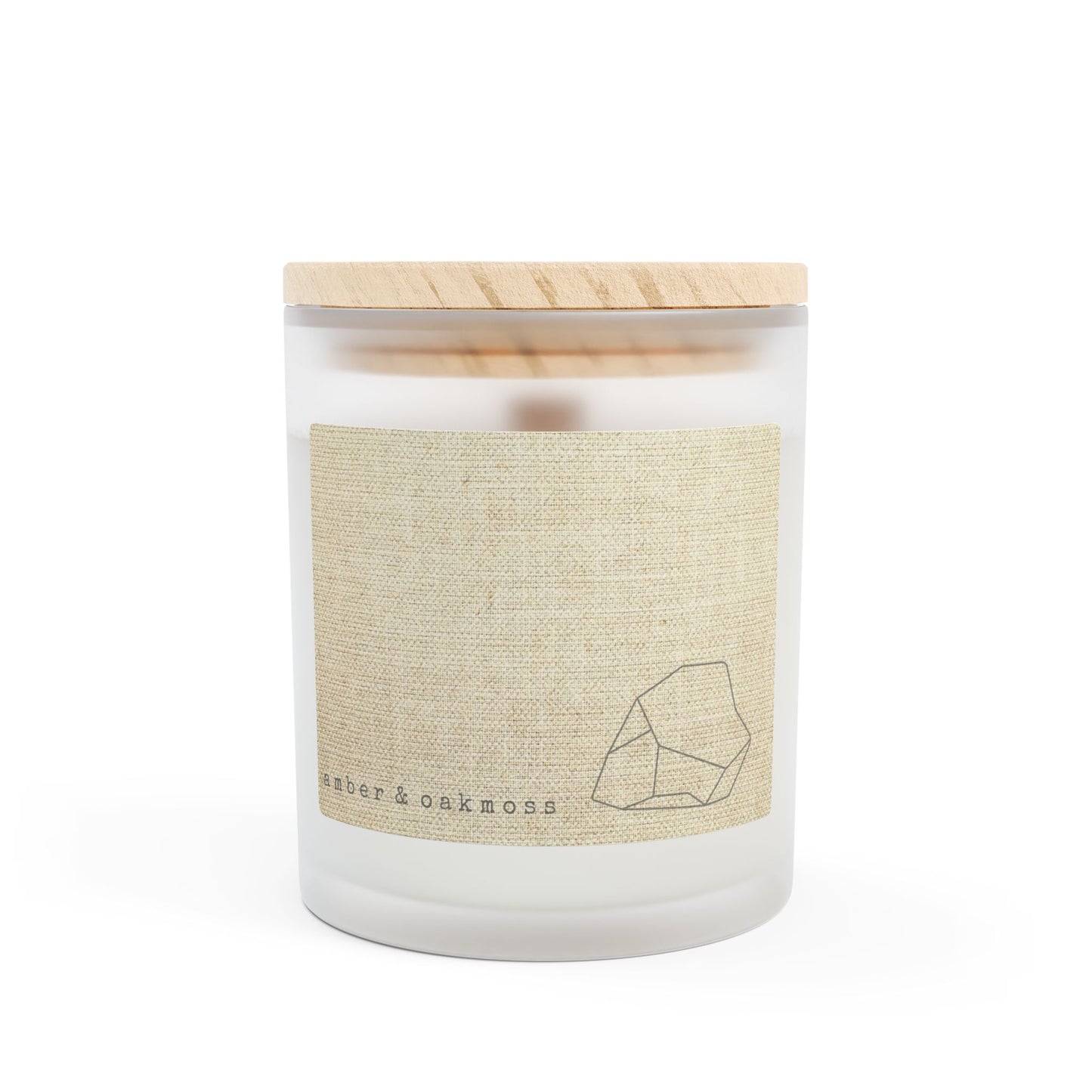 Scented Candle, Amber & Oakmoss