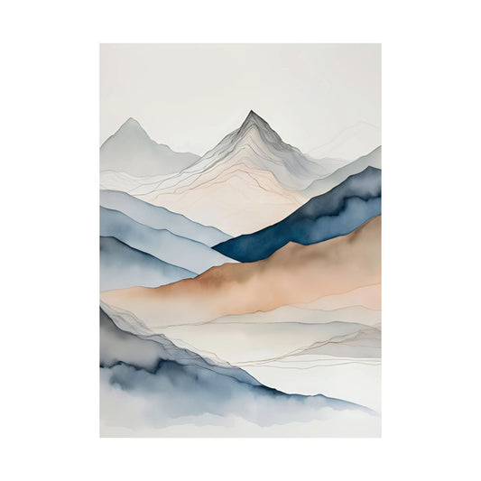 February Mountains – 20x28 Inch Fine Art Print