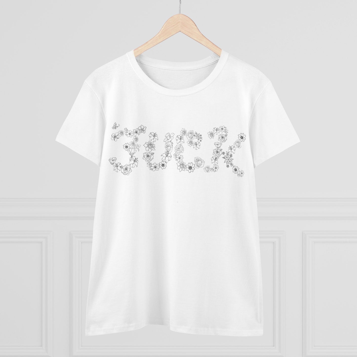 Say it with Flowers - Women's Midweight Cotton Tee