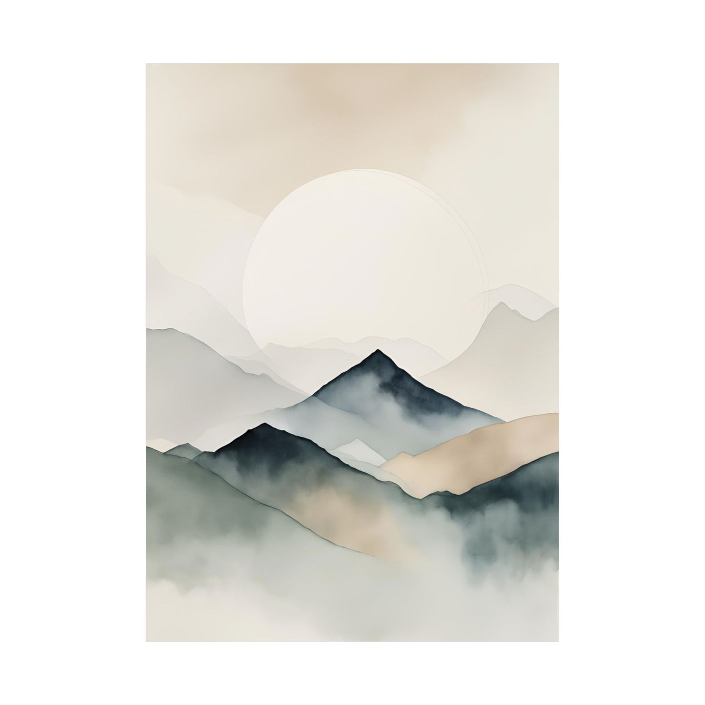 March Mountains – 20x28 Inch Fine Art Print